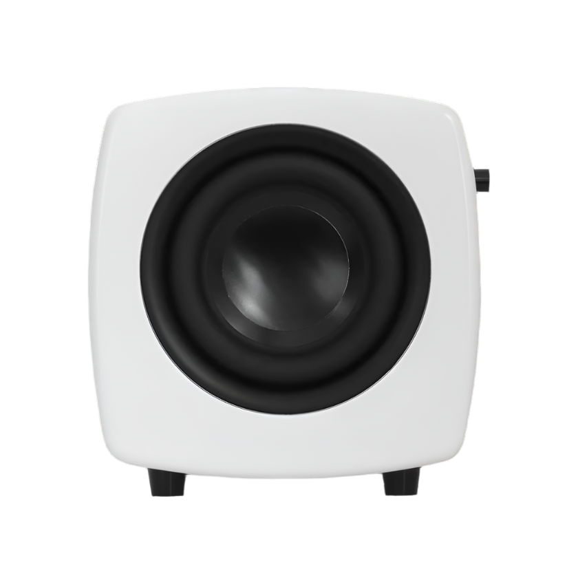 Jamo Cube Subwoofer in white in front view