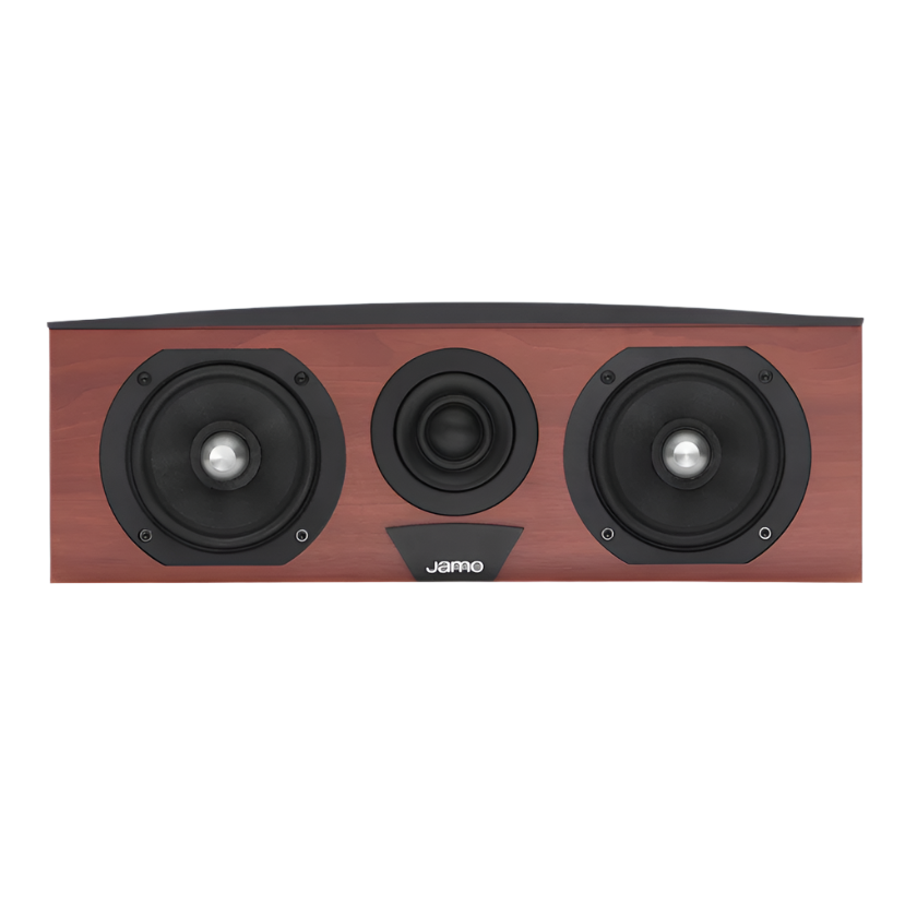 Jamo C60 CEN MKII Centre Speaker in dark apple in front view  
