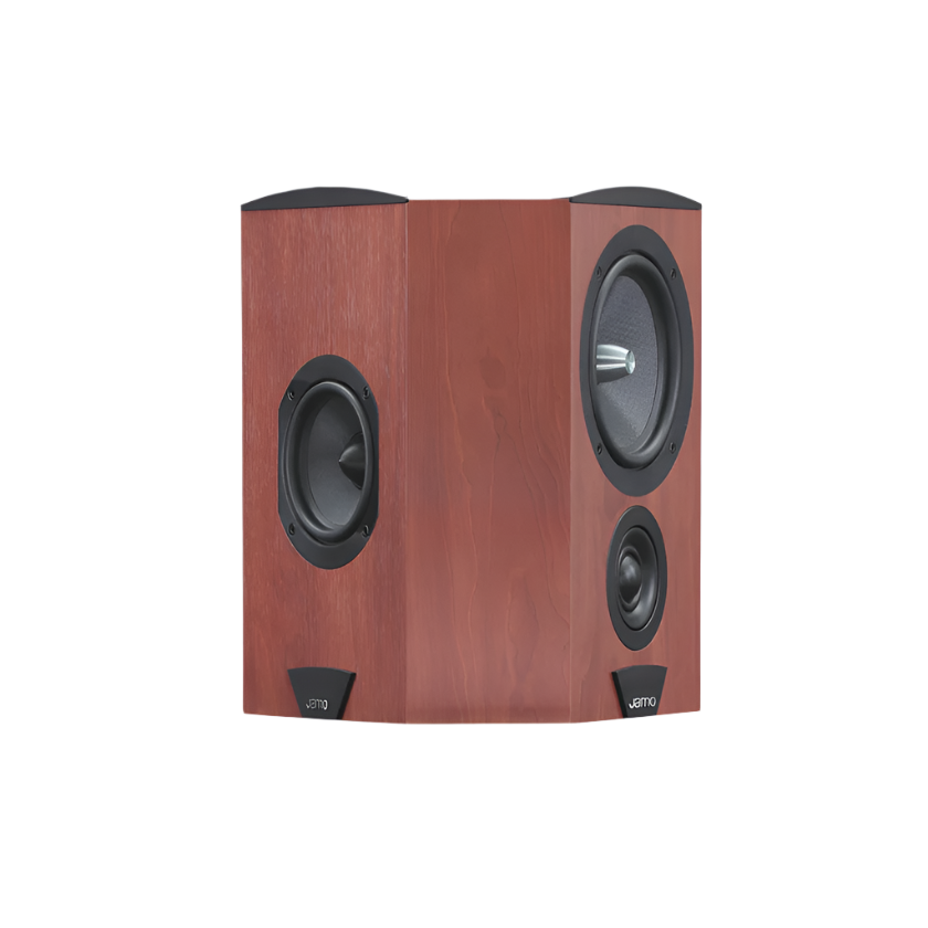 Jamo C60 SUR MKII Surround Speaker in dark apple in front view  