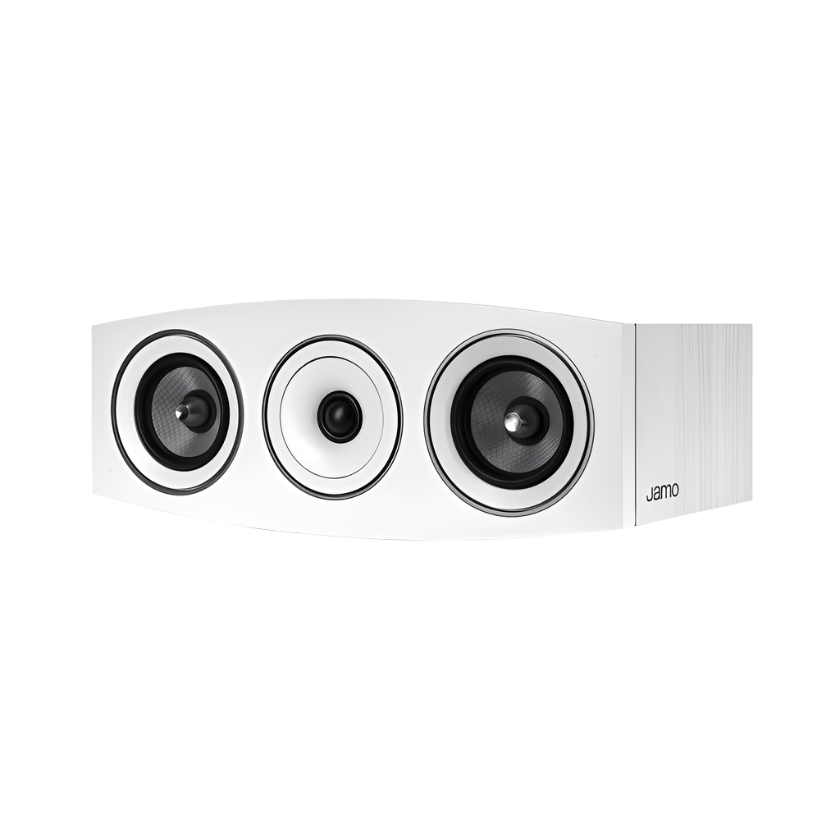 Jamo C9 CEN II Center Speaker in white oak in angle view  