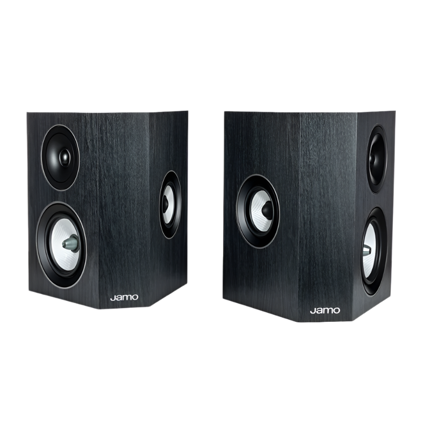 Jamo C9 SUR II Surround Speaker in black ash in front view