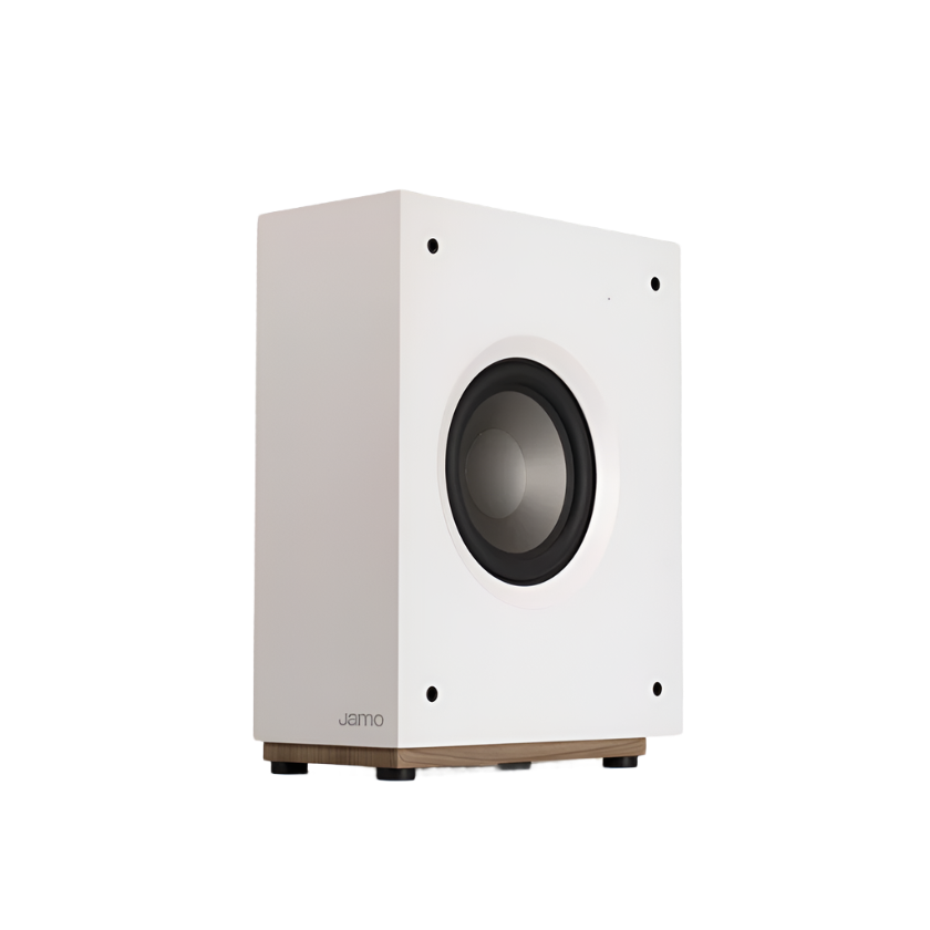 Jamo S808 SUB in white in angle view