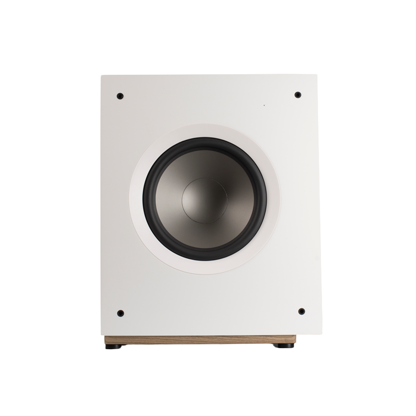 Jamo S810 SUB in white in front view