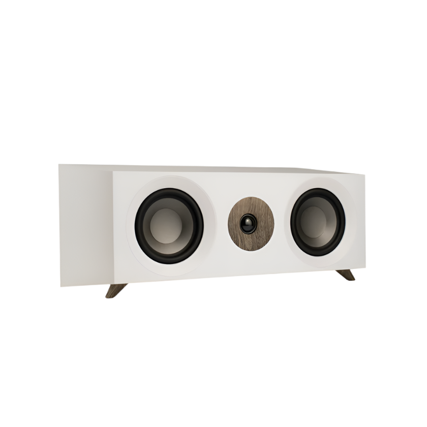 Jamo S83 CEN Centre Speaker in white in angle view